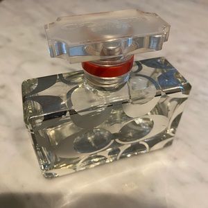COACH SIGNATURE STYLE EMPTY PERFUME BOTTLE  1.7 OZ SIZE